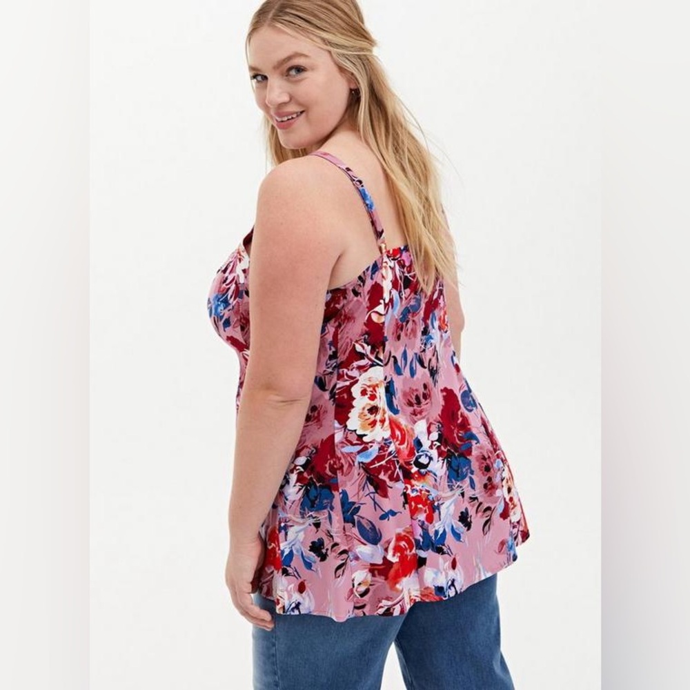 Torrid 5X Challis Seamed Cami Top - Picture 4 of 14